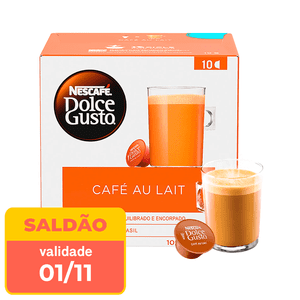 Cápsula de Café Dolce Gusto Café au Lait 10un - data próx