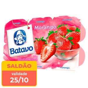 Bebida Láctea Batavo Morango 540g - data próx