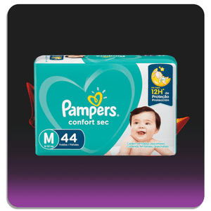 Fralda Pampers Confort Sec M 44un