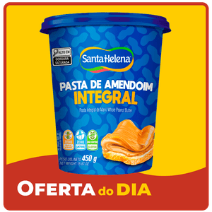 Pasta de Amendoim Santa Helena Integral 450g