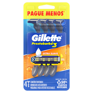 Aparelho de Barbear Gillette Prestobarba 3 4un 