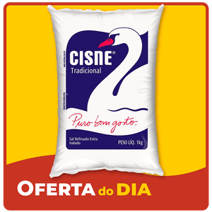 Sal Refinado Cisne 1kg 