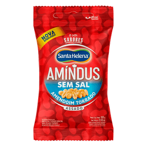 Amendoim Torrado Sem Sal Amindus s/ Casca 100g 