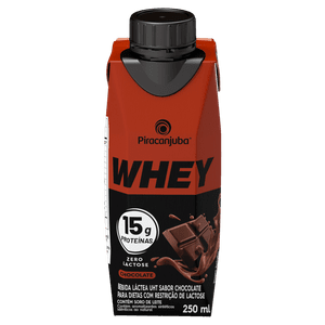 Bebida Láctea Piracanjuba Whey Zero Lactose Chocolate 250ml