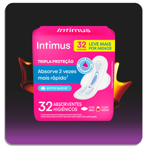 Absorvente Intimus Suave com abas 32un