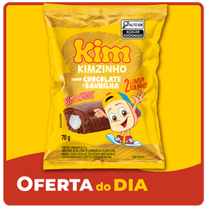 Bolo Kim Chocolate c/ recheio de Baunilha 80g c/ 2 un 