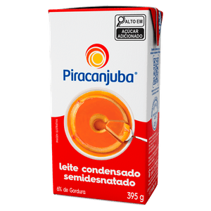 Leite Condensado Piracanjuba Semidesnatado Caixa 395g