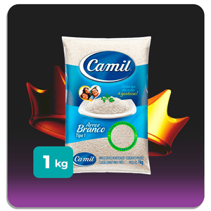 Arroz Branco Camil Tipo 1 1kg