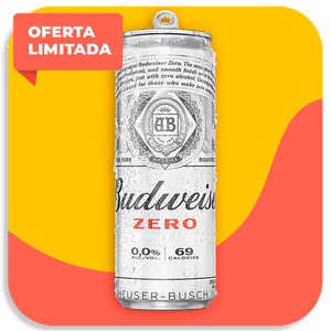 Cerveja Budweiser Zero Álcool Lata Sleek 350ml