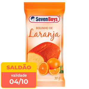 Bolo Seven Boys Laranja 30g  - data próx