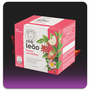 Chá Leão Frutas Vermelhas  16g c/ 10 sachês 