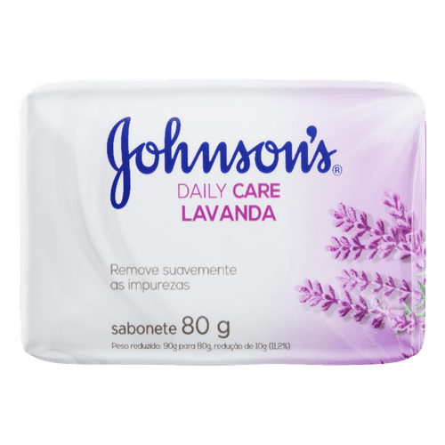 Sabonete em barra Johnson's Lavanda 80g