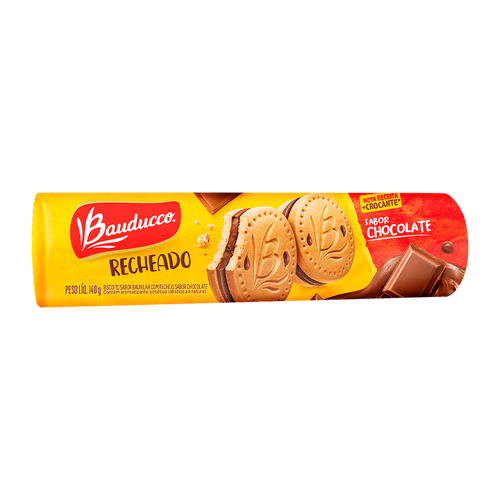 Biscoito Bauducco Recheados Chocolate 140g