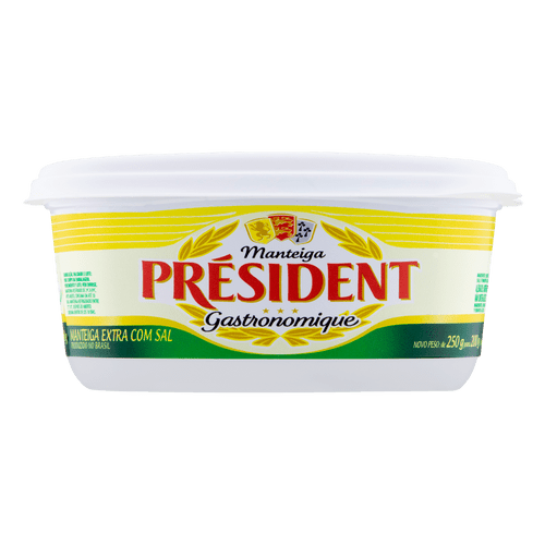 Manteiga President com Sal Pote 200g