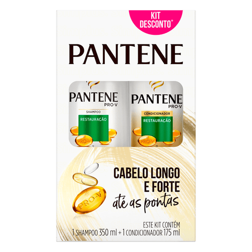 Kit Pantene Restauração Shampoo 350ml + Condicionador 175ml