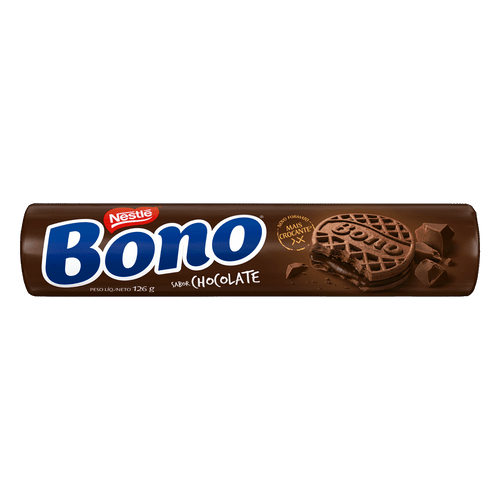 Biscoito Bono Recheado Chocolate 126g 