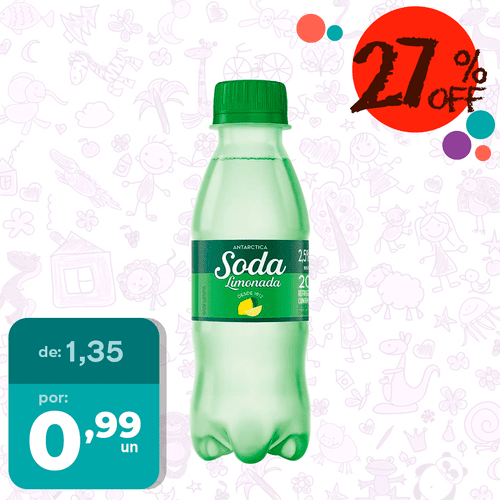 Refrigerante Antarctica Soda Limonada 200mL - 5/10