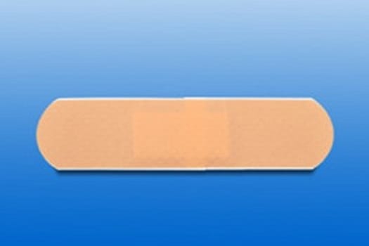 Rudaderm strips, plaster, vandtæt, beige, enkeltvis pakket, steril, 25 mm x 76 mm