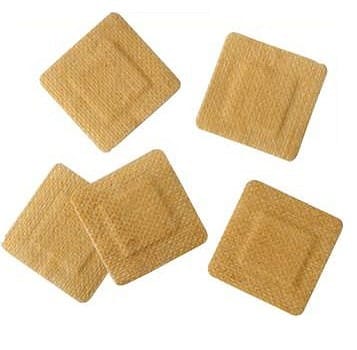 YIBON, hæmostatisk plaster med pad, beige, 4 cm x 4 cm