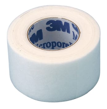 Micropore, fikseringstape, hvid, 2,5 cm x 9,1 m