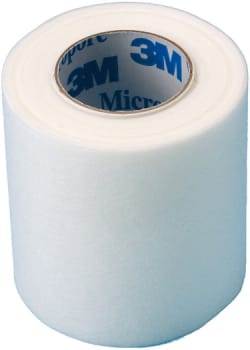 Micropore, fikseringstape, hvid, 5 cm x 9,1 m