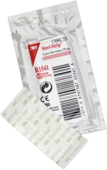 Steri-Strip, suturtape hvid, forstærket, steril, 6 mm x 75 mm