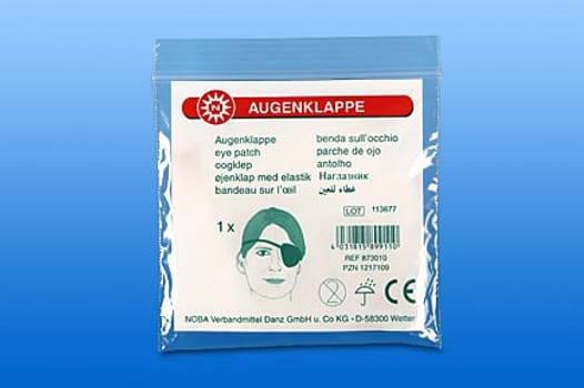 Øjenklap, øjenklap med elastik, sort