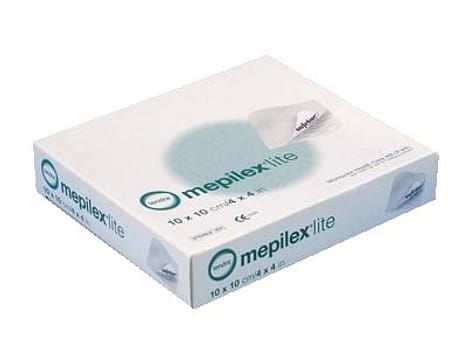 Mepilex Lite, skumbandage med Safetac silikone, steril, 10 cm x 10 cm