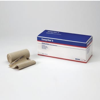 Comprilan S, kortstræksbind, fin, 100 % bomuld, 10 cm x 5 m