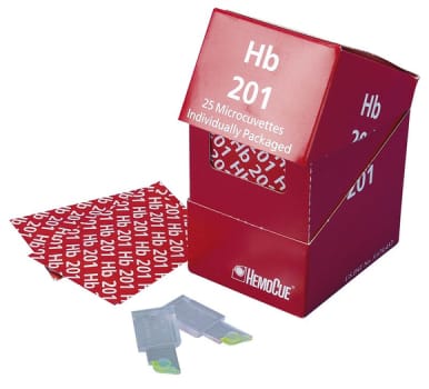 HemoCue, Hb kuvetter t. 201+, enkeltvis pk.