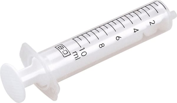 Discardit, 2-komponentsprøjte, excentrisk, grad 0,5, steril, 10 ml