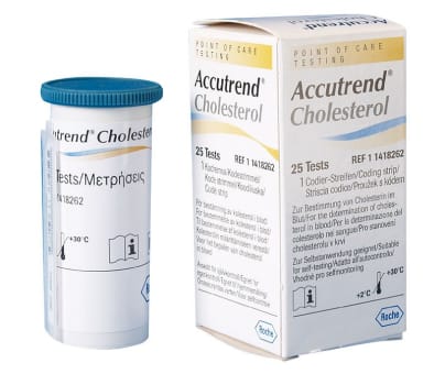 Accutrend, kolesterol, teststrimler