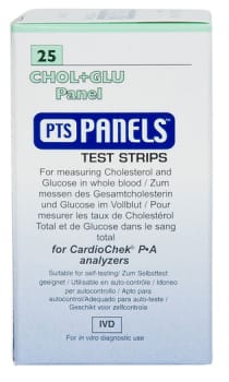CardioChek strimler, Total kolesterol + glucose