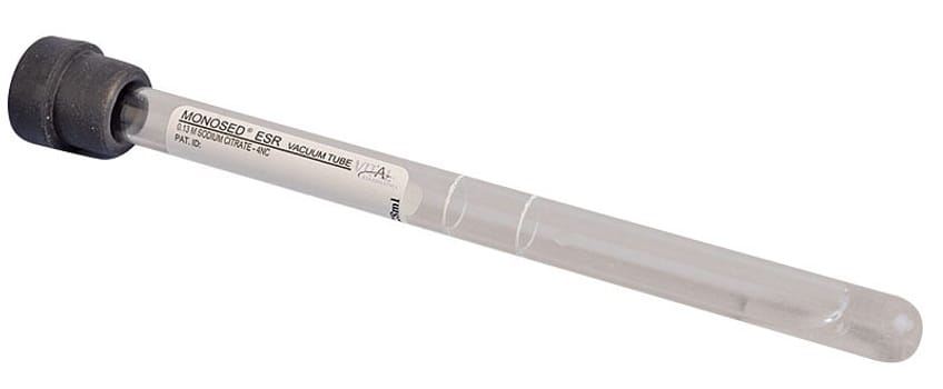 Monosed, sænkningsrør, ESR, 1,28 ml