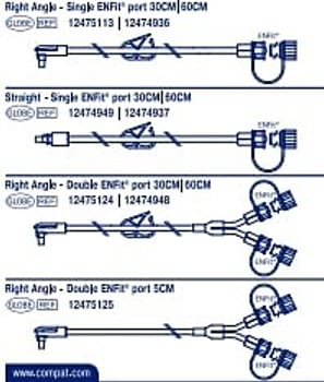 Compat Buddy, forlængerslange, ENFit, lige, steril, 60 cm