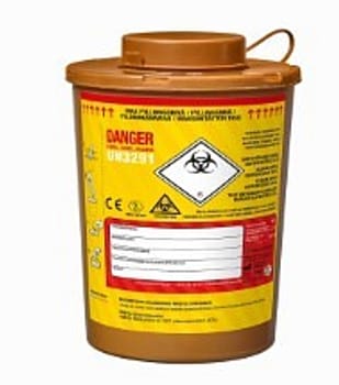 WoodSafe, miljøvenlig Kanylebøtte, UN-godkendt, 3 l