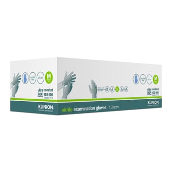 Klinion Protection, nitrilhandske, blå, ultra comfort, PF, medium
