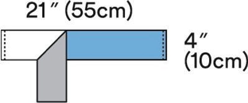 Steri-Drape, OP-tape, gennemsigtig, steril, 10 cm x 55 cm