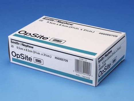 OpSite Post-op, filmforbinding med Melolin kompres, steril, 8,5 cm x 9,5 cm