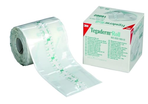 Tegaderm Roll, transparent film på rulle, 10 cm x 10 m