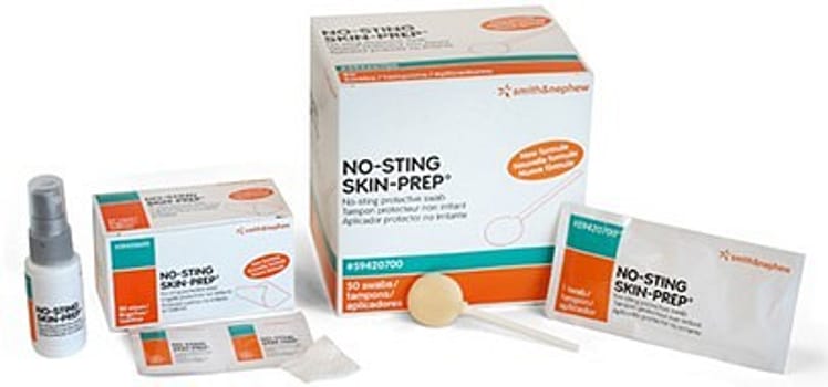 Secura No Sting, hudbeskyttelse uden alkohol, pind, steril, 1 ml