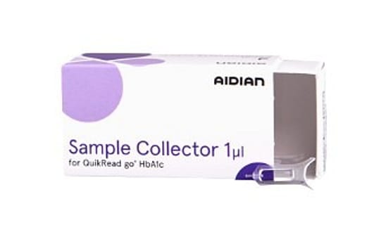 QuikRead go, HbA1c prøve opsamler 1ul, 25 stk