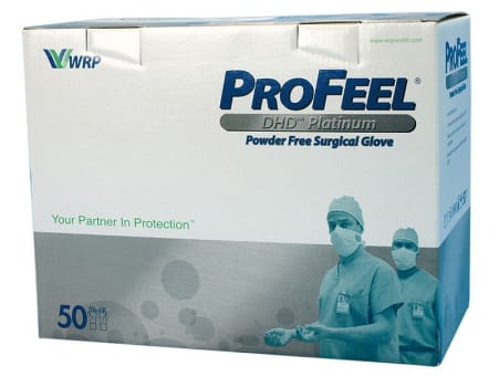 Profeel DHD Platinum, latex OP handske, pudderfri, steril, str 7,5
