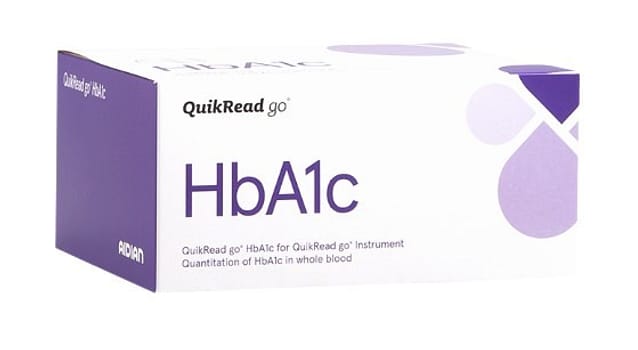 QuikRead go, HbA1c kontrol sæt, 1 normal, 1 høj