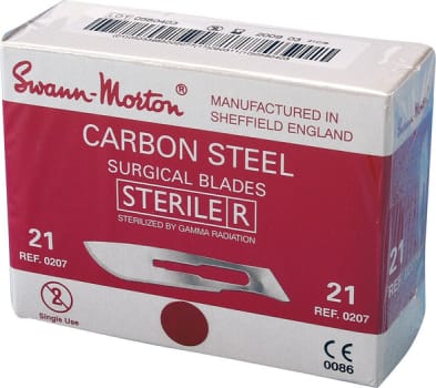 Swann-Morton, skalpelblad nr. 21, steril