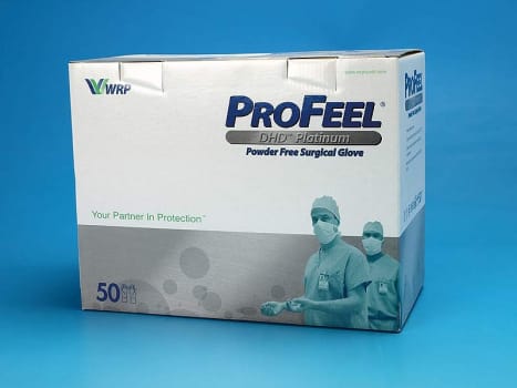 Profeel DHD Platinum, latex OP handske, pudderfri, steril, str 6
