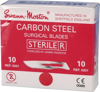 Swann-Morton, skalpelblad nr. 10, steril