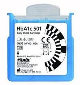 HemoCue, HbA1c 501, kontrolkassette, daglig