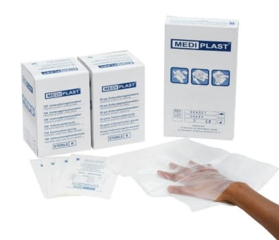 Mediplast, Plasthandske, steril, medium