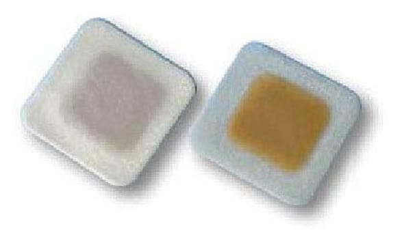 DuoDERM Mini, sårbandage, med hæftekant, steril, 5 cm x 5 cm